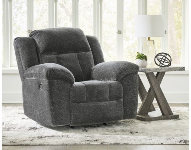 Ashley Frohn Graphite Rocker Recliner large image number 2