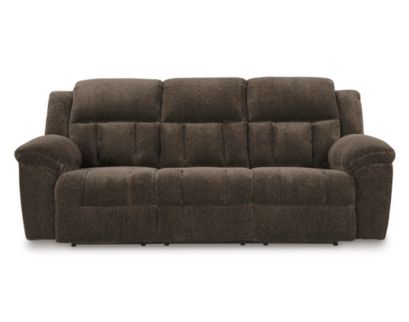 Ashley Frohn Chocolate Reclining Sofa