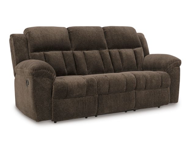 Ashley Frohn Chocolate Reclining Sofa large image number 3