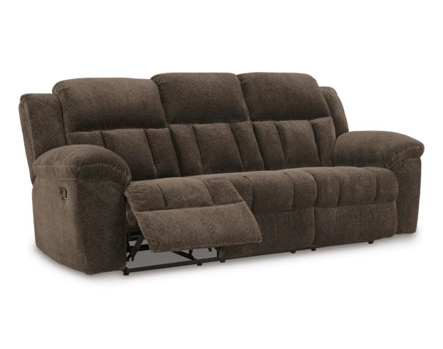 Ashley Frohn Chocolate Reclining Sofa large image number 4