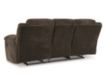 Ashley Frohn Chocolate Reclining Sofa small image number 6