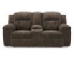 Ashley Frohn Chocolate Reclining Console Loveseat small image number 1