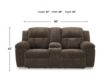 Ashley Frohn Chocolate Reclining Console Loveseat small image number 7