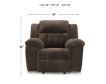 Ashley Frohn Chocolate Rocker Recliner small image number 7