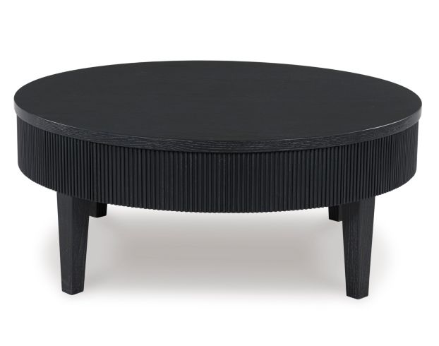 Ashley Marstream Round Black Coffee Table large image number 1