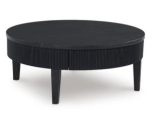 Ashley Marstream Round Black Coffee Table