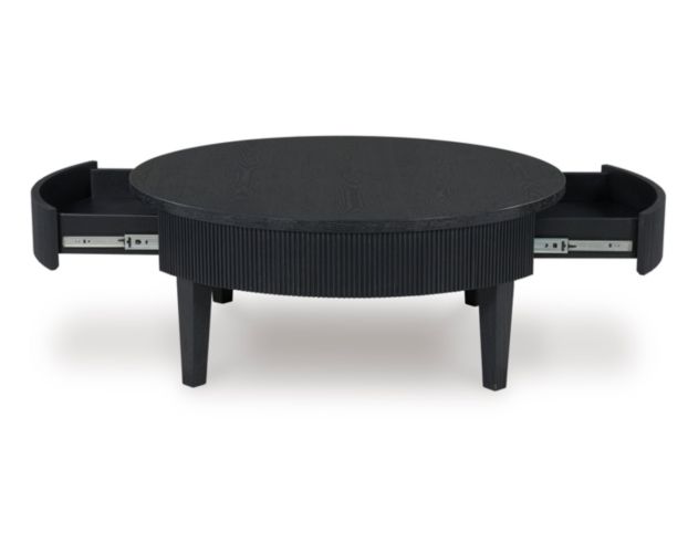 Ashley Marstream Round Black Coffee Table large image number 4