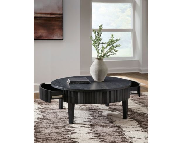 Ashley Marstream Round Black Coffee Table large image number 5