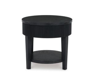 Ashley Marstream Round Black End Table