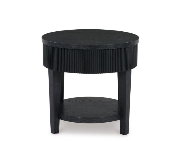 Ashley Marstream Round Black End Table large image number 1