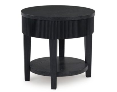 Ashley Marstream Round Black End Table