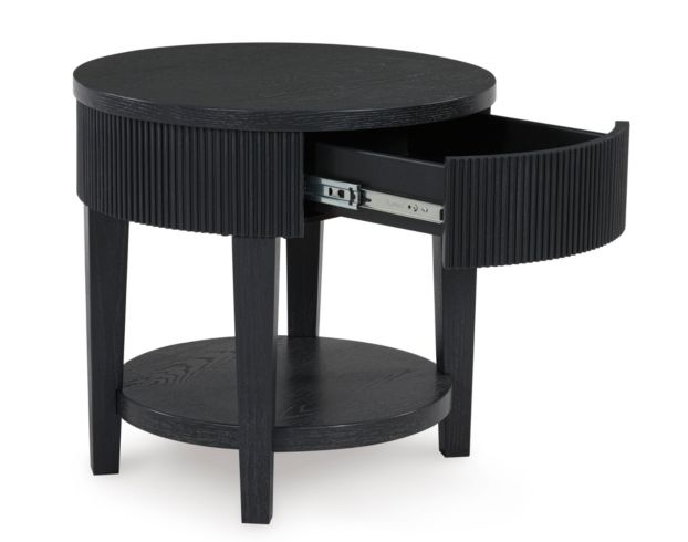 Ashley Marstream Round Black End Table large image number 6