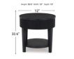 Ashley Marstream Round Black End Table small image number 10