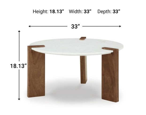 Ashley Isanti Round Coffee Table large image number 8