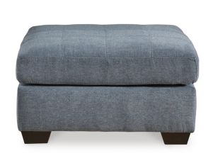 Ashley Marleton Denim Blue Oversized Accent Ottoman