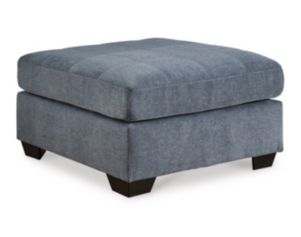 Ashley Marleton Denim Blue Oversized Accent Ottoman