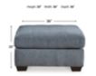 Ashley Marleton Denim Blue Oversized Accent Ottoman small image number 7