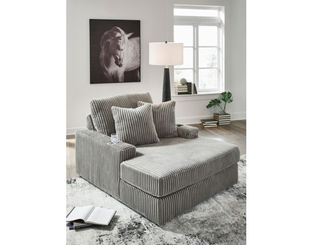 Ashley Lindyn Fog Oversized Chaise Lounge large image number 5