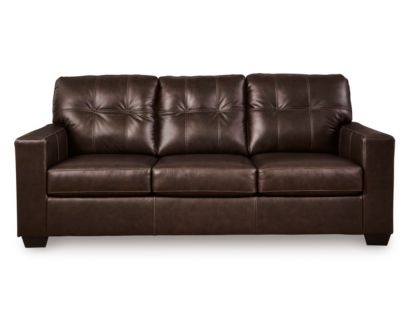 Ashley Santorine Dark Brown Leather Sofa