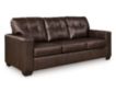 Ashley Santorine Dark Brown Leather Sofa small image number 2