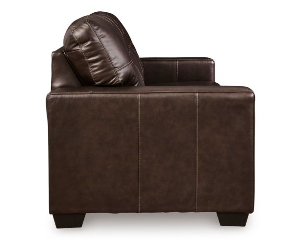 Ashley Santorine Dark Brown Leather Sofa large image number 3