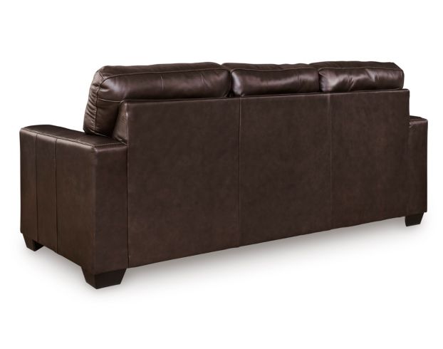 Ashley Santorine Dark Brown Leather Sofa large image number 4