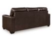 Ashley Santorine Dark Brown Leather Sofa small image number 4