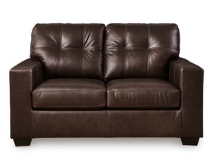 Ashley Santorine Dark Brown Leather Loveseat