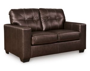 Ashley Santorine Dark Brown Leather Loveseat