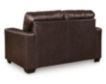 Ashley Santorine Dark Brown Leather Loveseat small image number 4