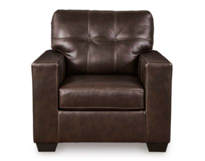 Ashley Santorine Dark Brown Leather Chair