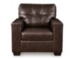 Ashley Santorine Dark Brown Leather Chair small image number 1