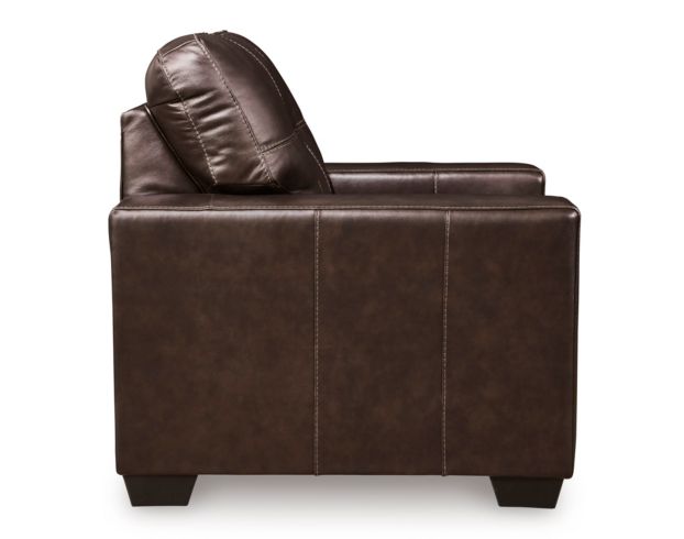 Ashley Santorine Dark Brown Leather Chair large image number 3