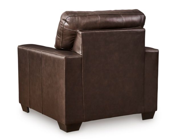 Ashley Santorine Dark Brown Leather Chair large image number 4