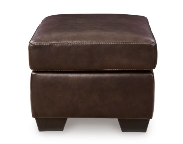 Ashley Santorine Dark Brown Leather Ottoman large image number 3