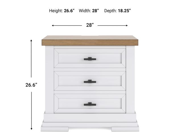 Ashley Ashbryn 3-Drawer Nightstand large image number 9