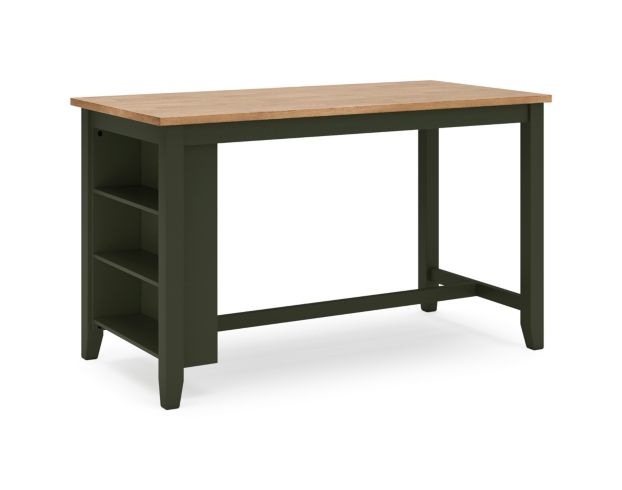 Ashley Furniture Industries In Gesthaven Natural/Green Counter Table large image number 5