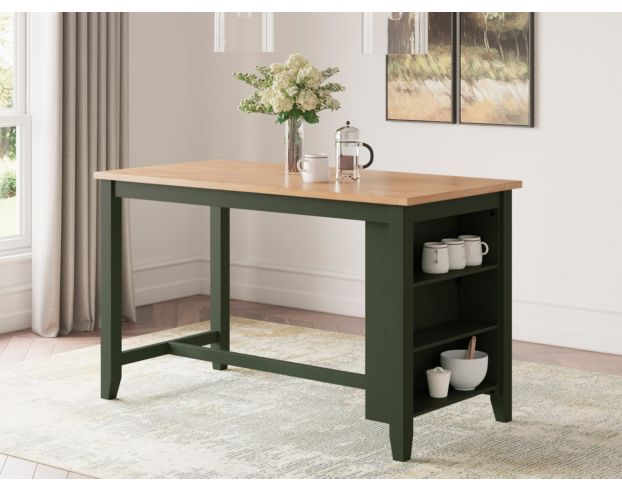 Ashley Furniture Industries In Gesthaven Natural/Green Counter Table large image number 9