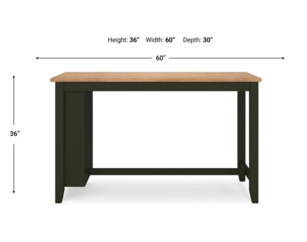 Ashley Furniture Industries In Gesthaven Natural/Green Counter Table large image number 10