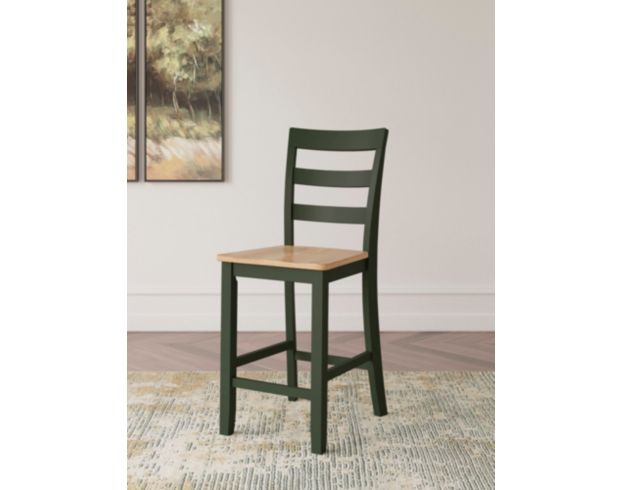 Ashley Furniture Industries In Gesthaven Natural/Green Counter Stool large image number 8