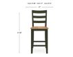 Ashley Furniture Industries In Gesthaven Natural/Green Counter Stool small image number 9