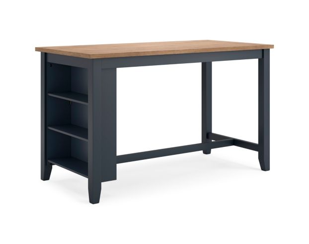 Ashley Furniture Industries In Gesthaven Natural/Blue Counter Table large image number 5