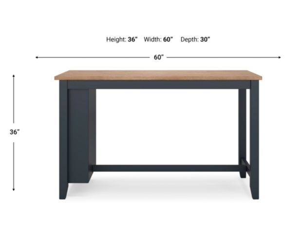 Ashley Furniture Industries In Gesthaven Natural/Blue Counter Table large image number 10