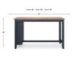 Ashley Furniture Industries In Gesthaven Natural/Blue Counter Table small image number 10