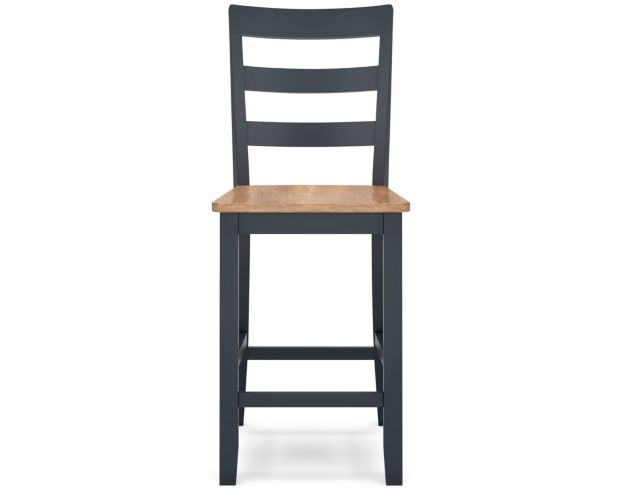 Ashley Furniture Industries In Gesthaven Natural/Blue Counter Stool large image number 1