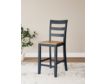 Ashley Furniture Industries In Gesthaven Natural/Blue Counter Stool small image number 7