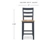 Ashley Furniture Industries In Gesthaven Natural/Blue Counter Stool small image number 8