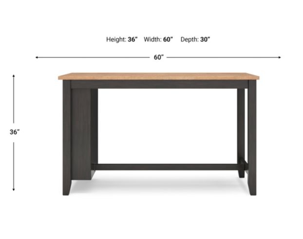 Ashley Furniture Industries In Gesthaven Natural/Brown Counter Table large image number 10