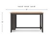 Ashley Furniture Industries In Gesthaven Natural/Brown Counter Table small image number 10