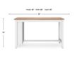 Ashley Furniture Industries In Gesthaven Natural/White Counter Table small image number 10